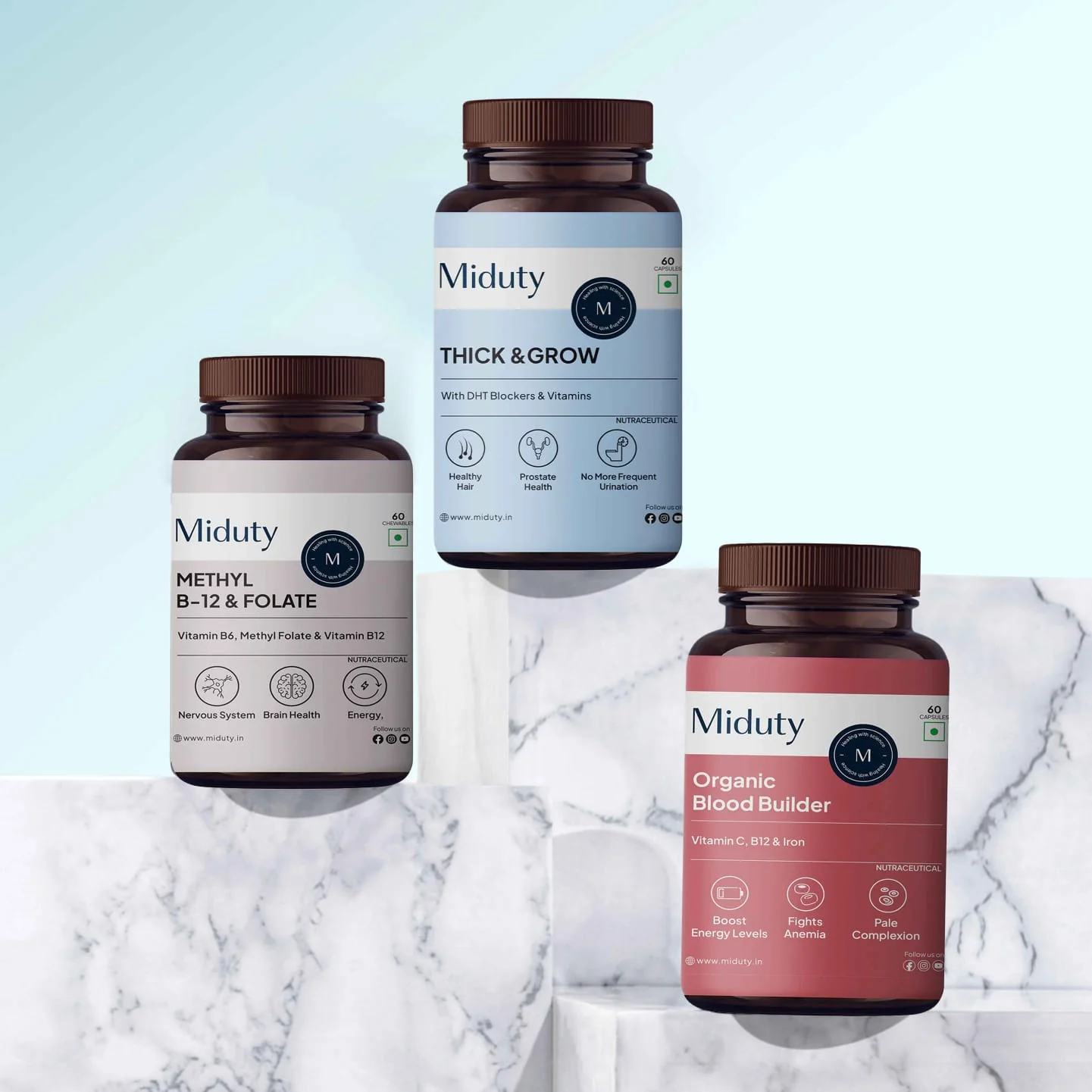 Anti-Hair Fall Supplement Bundle | For Healthier, Thicker, & Stronger Hair