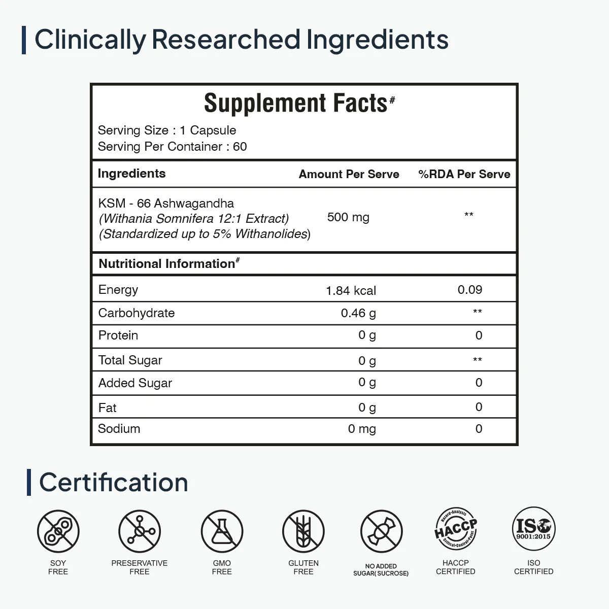 KSM - 66 Ashwagandha | Stress, Mood & Stamina Booster Supplement - Image 9