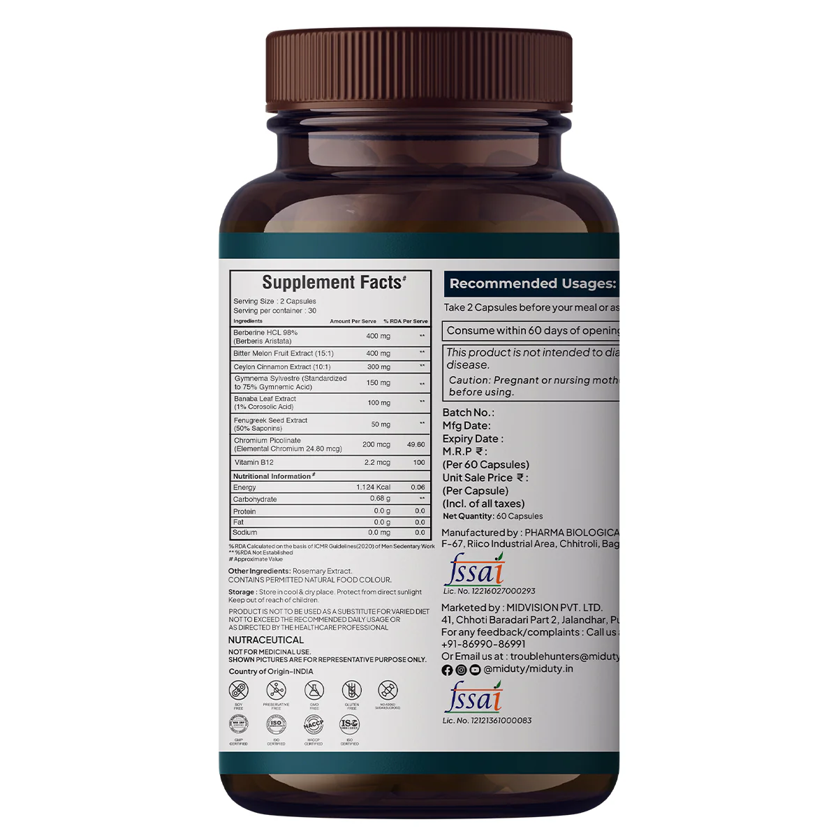 Berberine HCL 98% - Image 13