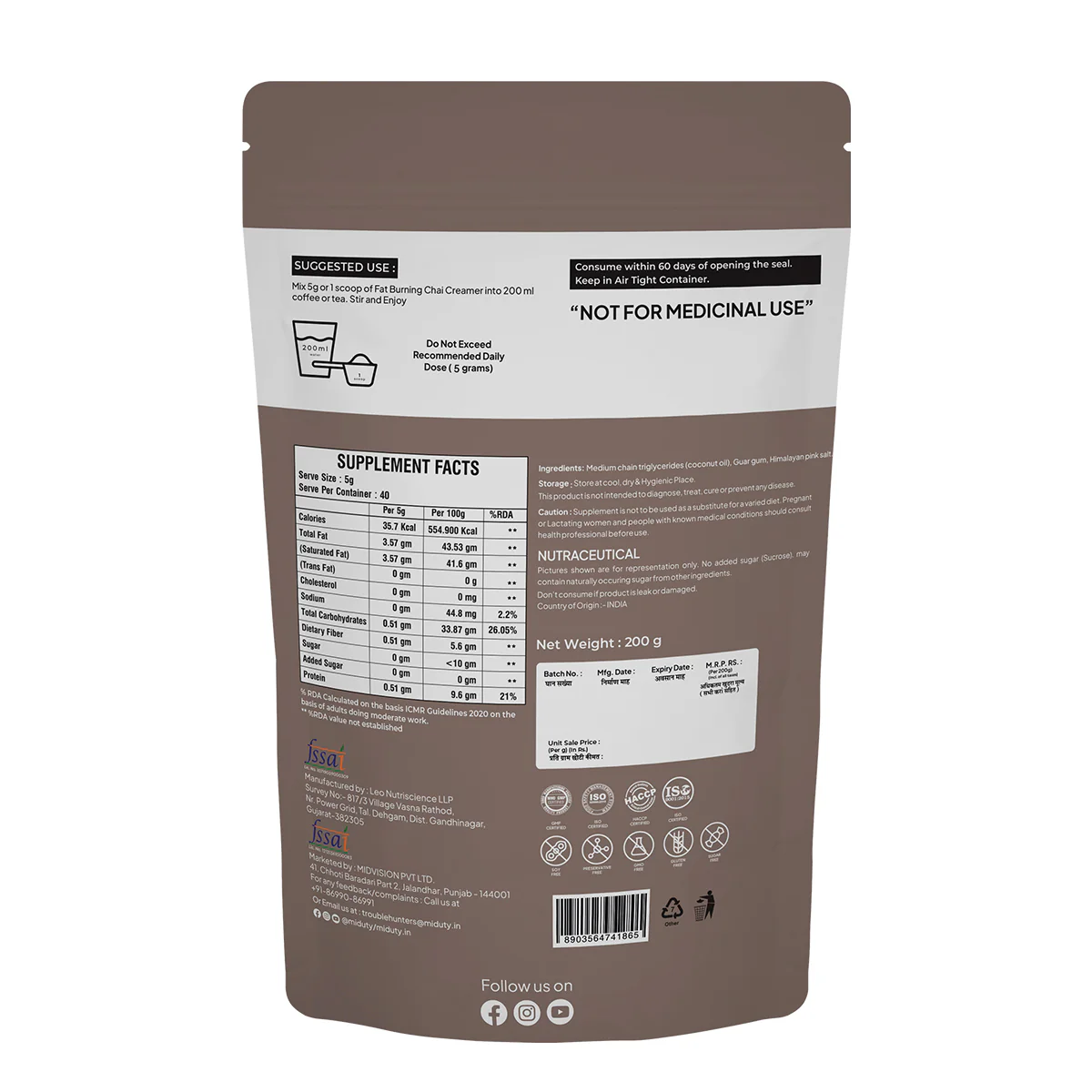 Fat Burning Chai Creamer - Image 4