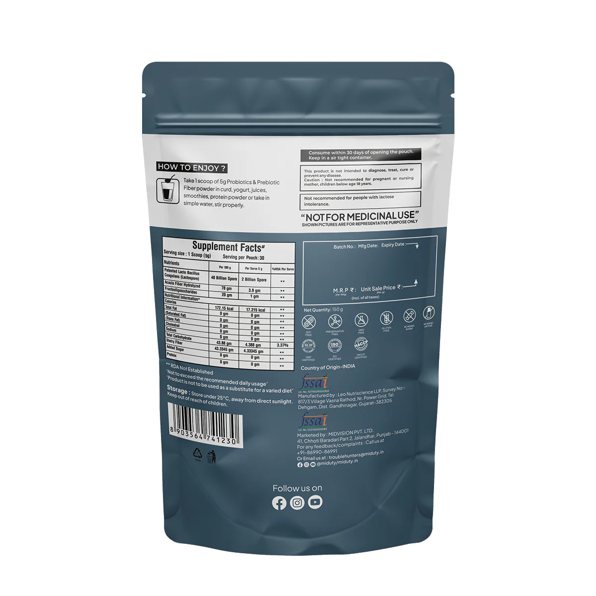 Probiotics and Prebiotics Fiber Powder - Image 4