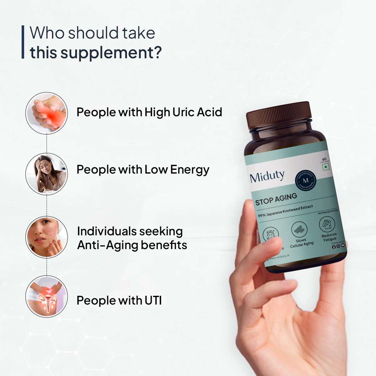 Stop Aging | Trans-Resveratrol 99% | Antioxidant Supplement for Skin - Image 3