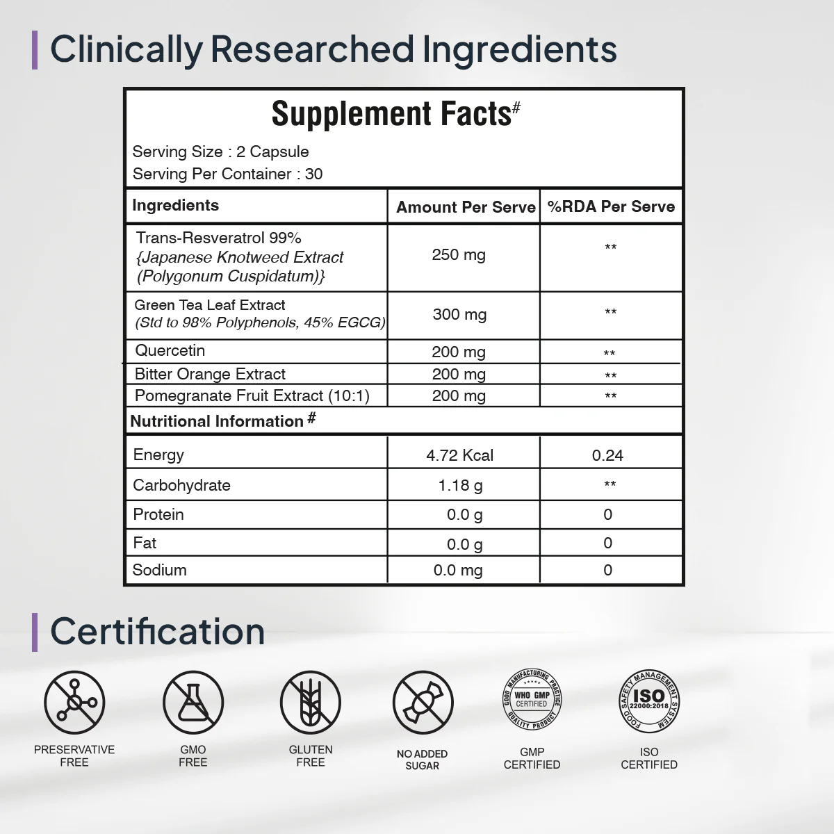 Stop Aging | Trans-Resveratrol 99% | Antioxidant Supplement for Skin - Image 5