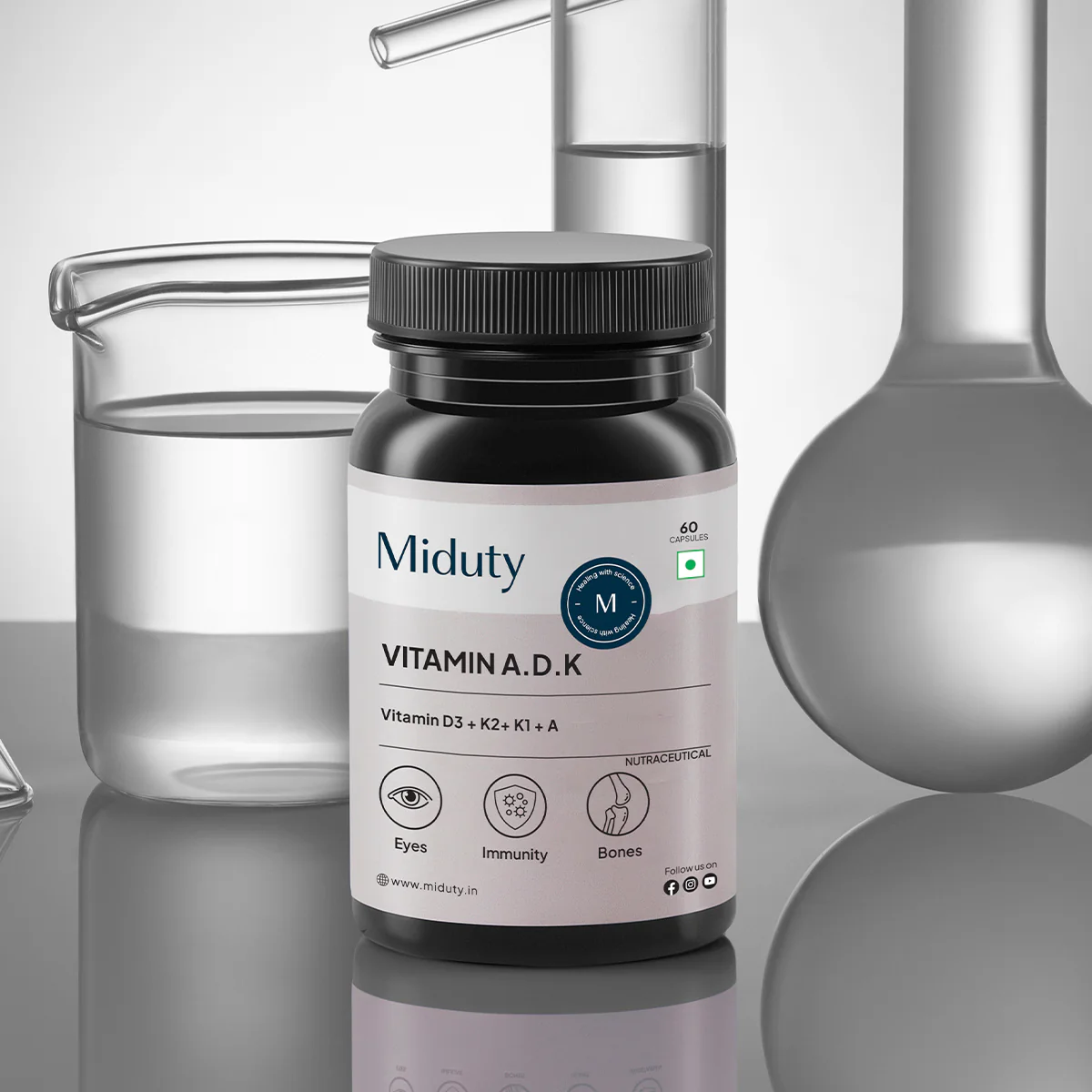 Vitamin ADK | 5000 IU | Vitamin A, K1, K2 & D3 Capsules - Image 10