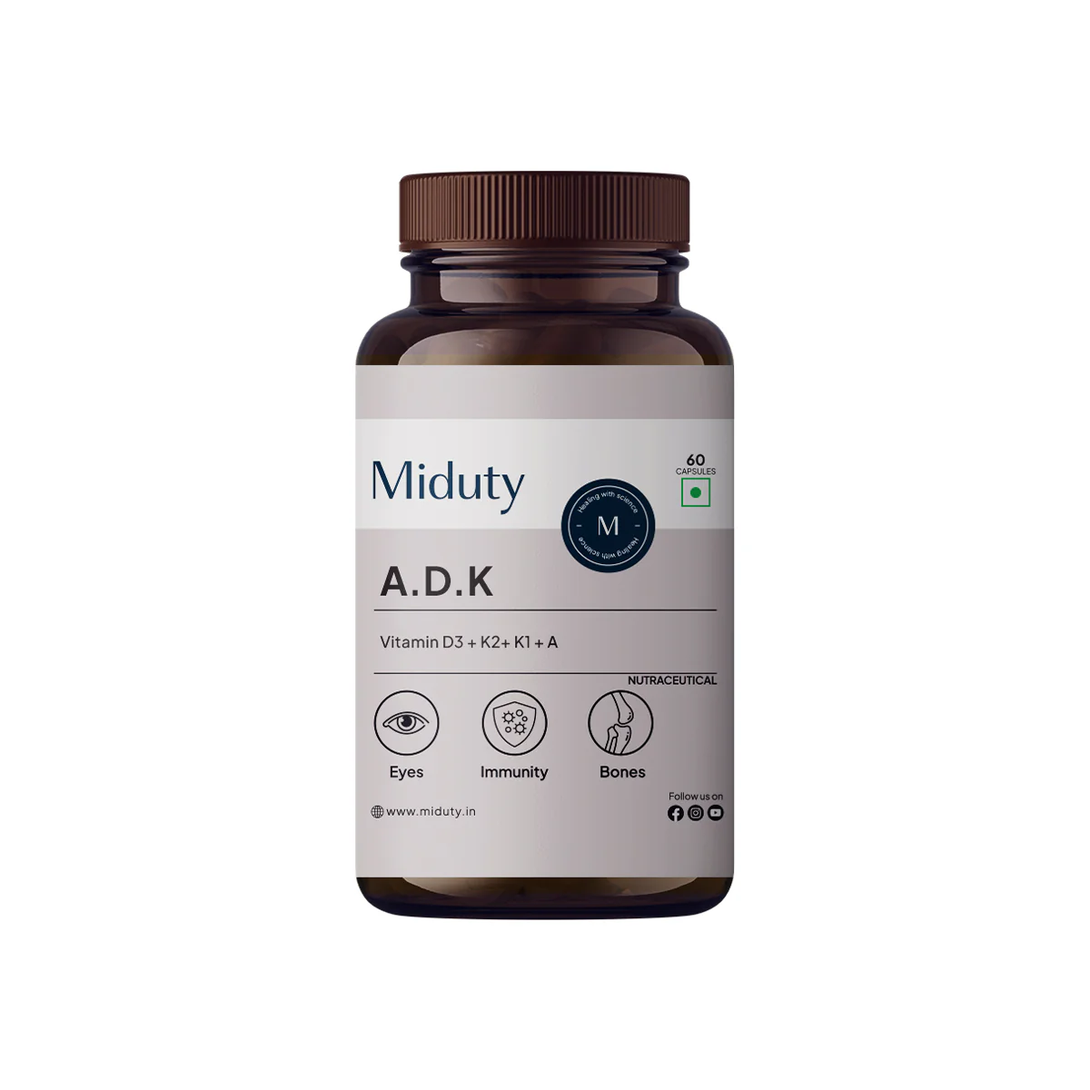 Vitamin ADK | 5000 IU | Vitamin A, K1, K2 & D3 Capsules - Image 15