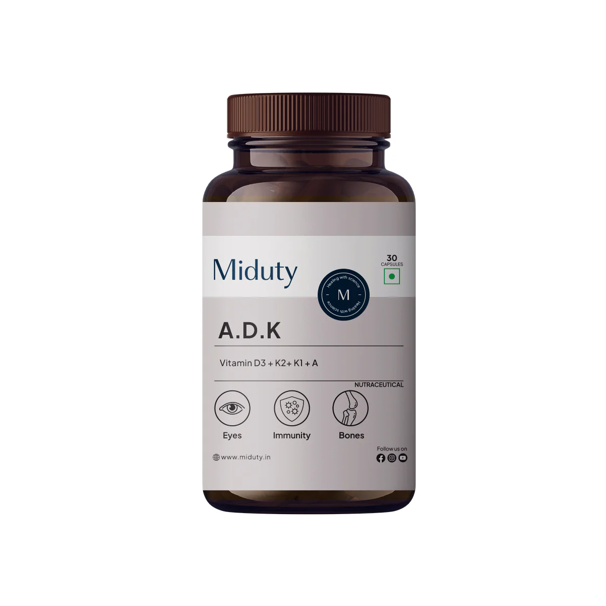 Vitamin ADK | 5000 IU | Vitamin A, K1, K2 & D3 Capsules - Image 6