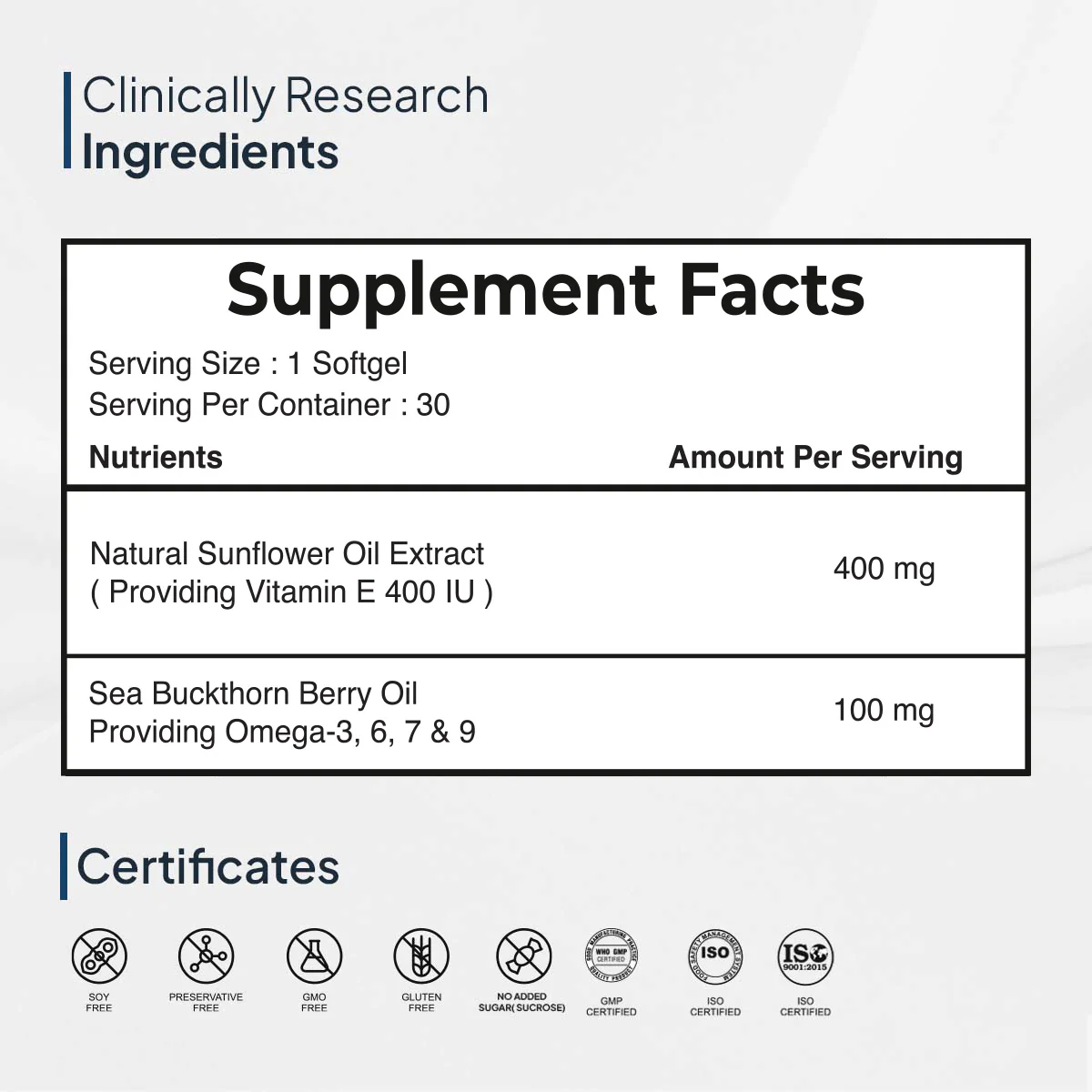 Vitamin E Capsules | Sea Buckthorn Berry Oil | Pure Natural - Image 5