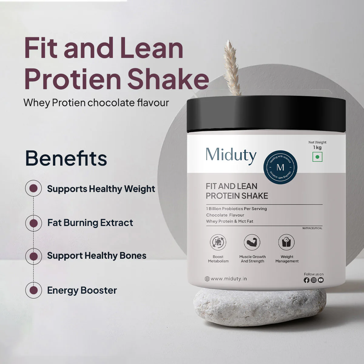 Fit & Lean Protein Shake | Whey Protein Powder - Image 3